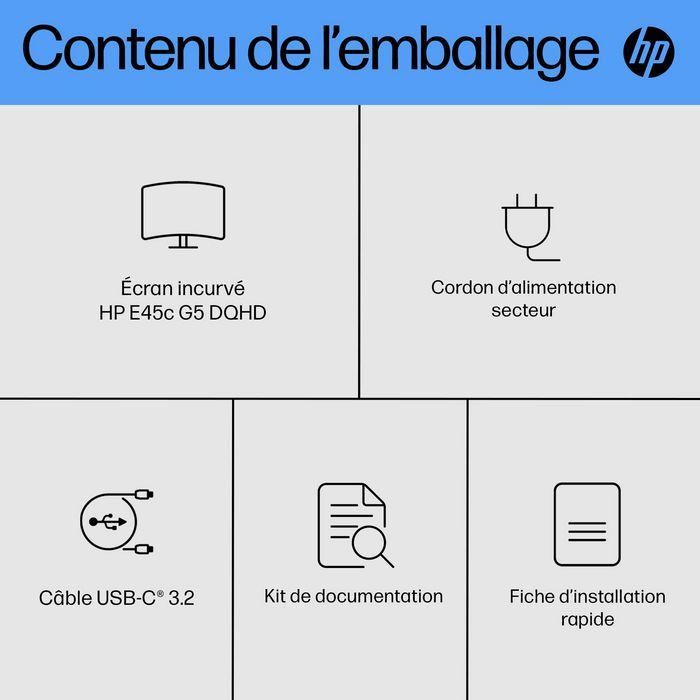 HP E45c G5 DQHD Curved Monitor 26 HP E45c G5 DQHD Curved Monitor 26