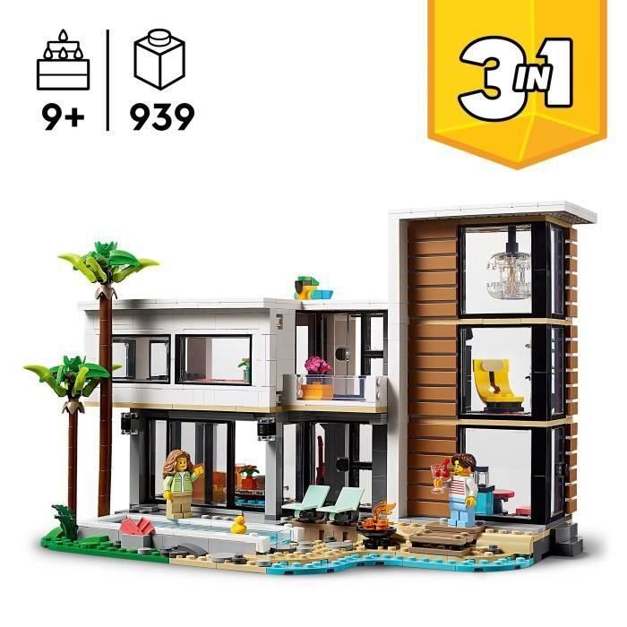 LEGO Creator 31153 The Modern House: transfórmate en un edificio o chalet de 3 plantas 1 LEGO Creator 31153 The Modern House: transfórmate en un edificio o chalet de 3 plantas 1