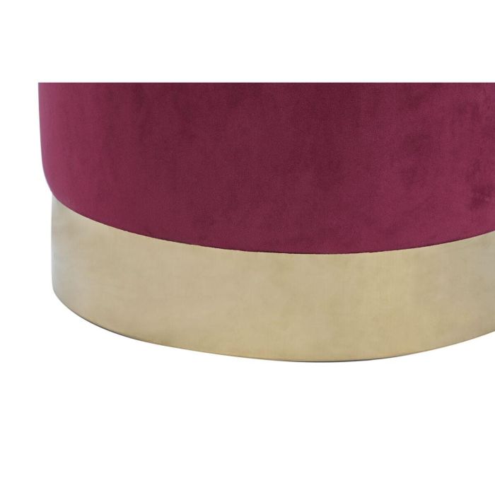 Reposapiés DKD Home Decor Beige Burdeos Terciopelo 40 x 40 x 42 cm (2 Unidades) 1 Reposapiés DKD Home Decor Beige Burdeos Terciopelo 40 x 40 x 42 cm (2 Unidades) 1