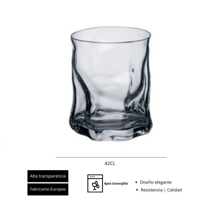 Vaso Sorgente Whisky 107 Mm 42 Cl (6 Unidades) 2 Vaso Sorgente Whisky 107 Mm 42 Cl (6 Unidades) 2