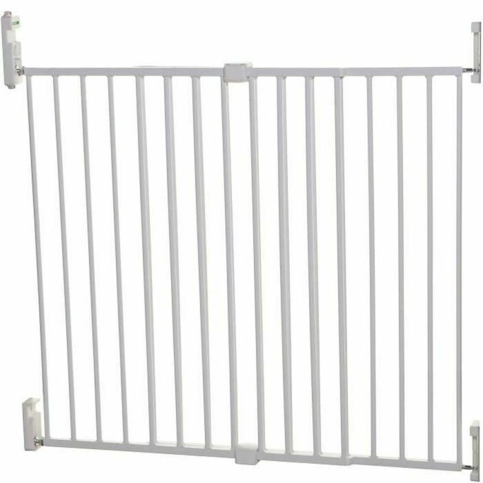 DREAMBABY Barrera de seguridad Extra grande BROADWAY Gro Gate - Para atornillar - L 76/134,5 x H 76 cm - Blanco