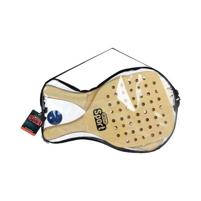 Palas playa madera 22x1x39 cm con funda aktive sport - modelos surtidos 1 Palas playa madera 22x1x39 cm con funda aktive sport - modelos surtidos 1