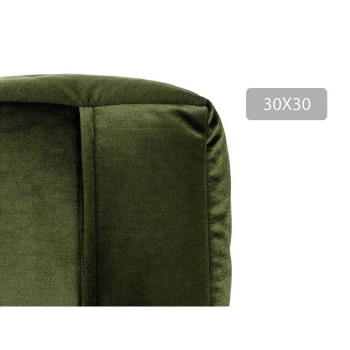 Puff Cuadrado Terciopelo 30X30Cm Verde Giftdecor (4 Unidades) 3 Puff Cuadrado Terciopelo 30X30Cm Verde Giftdecor (4 Unidades) 3