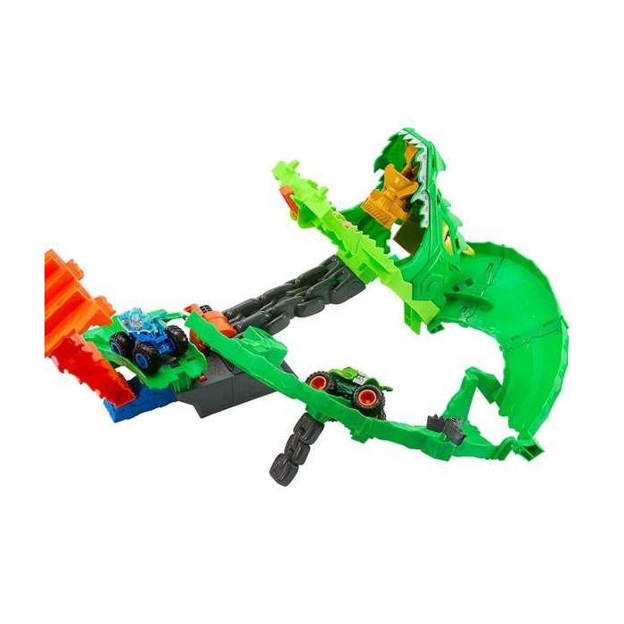 Pista hot wheels monster trucks sharks vs dinos dragon destruction. incluye 2 coches. 53,34x60x35,56 cm 5 Pista hot wheels monster trucks sharks vs dinos dragon destruction. incluye 2 coches. 53,34x60x35,56 cm 5