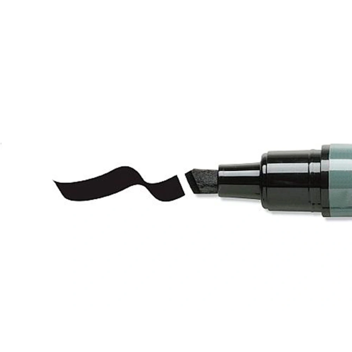 Q-connect Rotulador Permanente Negro Punta Biselada 5 mm 3