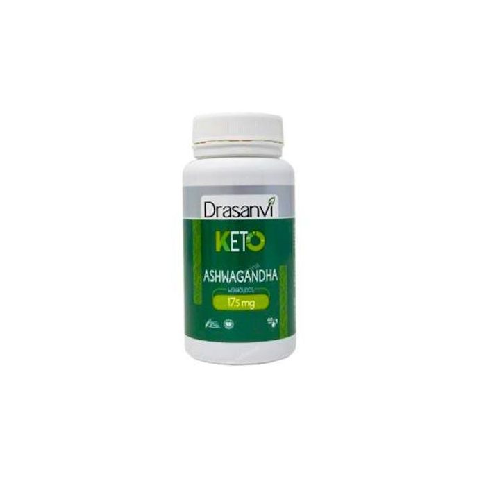 DRASANVI Ashwagandha 60 cápsulas veganas. Ayuda a la relajación, bienestar físico y mental. Con 17,5mg witanólidos