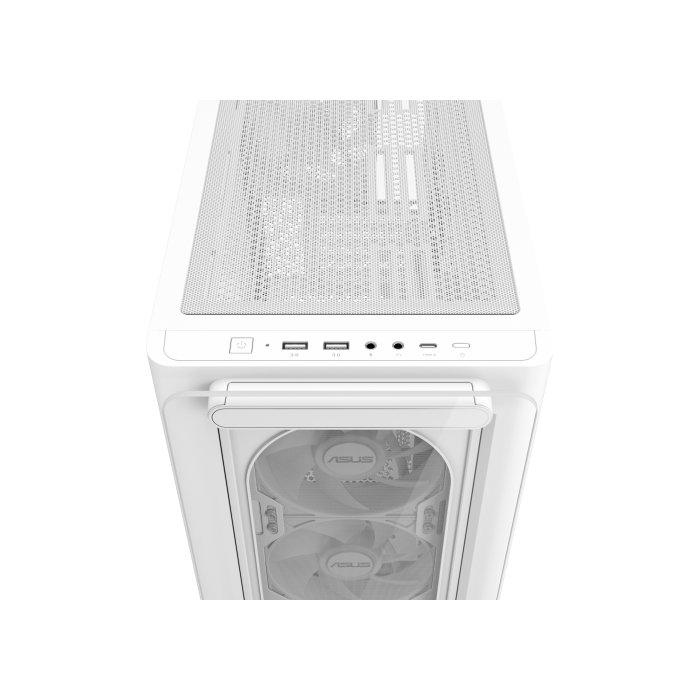 Asus A23 PLUS TG ARGB WHITE - Torre PC Blanco, micro ATX/Mini-ITX, 3x120mm Ventiladores, Ref. 90DC00K3-B19010 11 Asus A23 PLUS TG ARGB WHITE - Torre PC Blanco, micro ATX/Mini-ITX, 3x120mm Ventiladores, Ref. 90DC00K3-B19010 11
