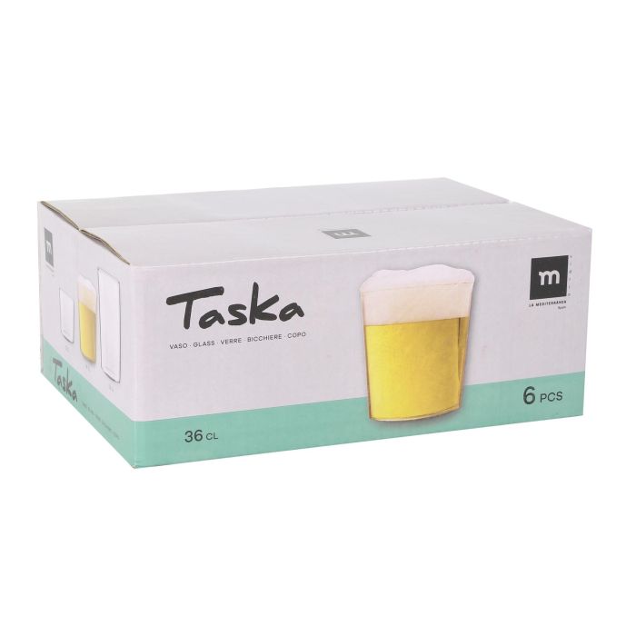 Set de 6 Vasos Pinta 360 cc Taska - Inde (8 Cajas) 2 Set de 6 Vasos Pinta 360 cc Taska - Inde (8 Cajas) 2