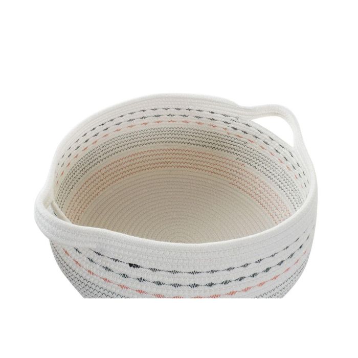 Cesta DKD Home Decor Blanco Negro 43 x 25 x 52 cm Set de 3 3 Cesta DKD Home Decor Blanco Negro 43 x 25 x 52 cm Set de 3 3