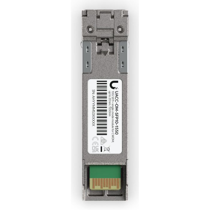 Ubiquiti SFP+ Transceptor Óptico 10G CWDM Monomodo 1550nm para Fibra con Conector LC UPC y Alcance de 20 km 2