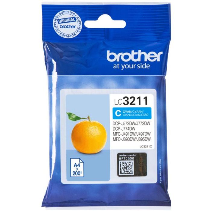 TINTA BROTHER LC-3211C CIAN 200PAG