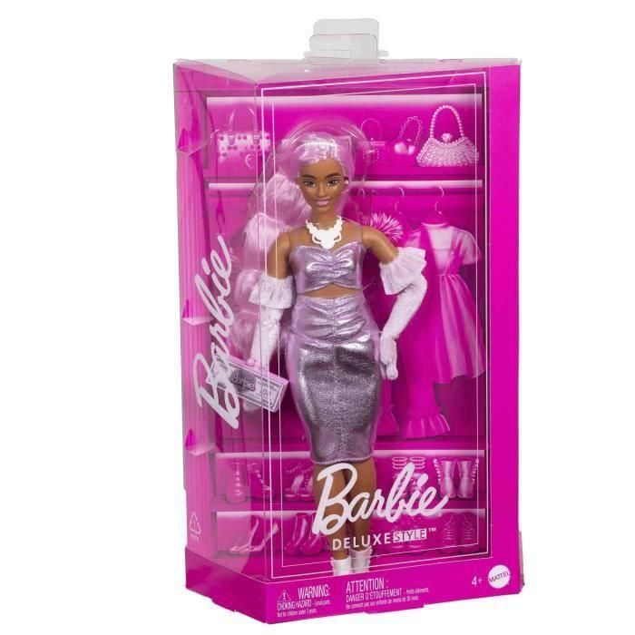 Muñeca Barbie Deluxe con vestido rosa brillante HYV25 3 Muñeca Barbie Deluxe con vestido rosa brillante HYV25 3
