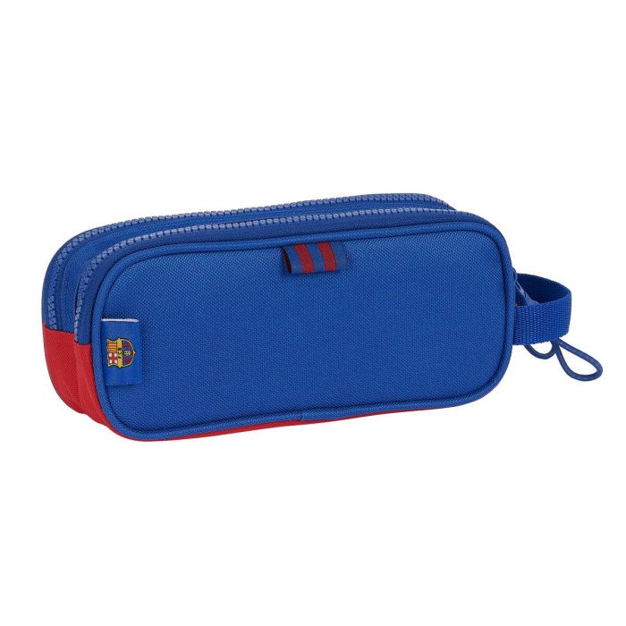 Portatodo Doble F.C. Barcelona Azul Granate 21 x 8 x 6 cm 1