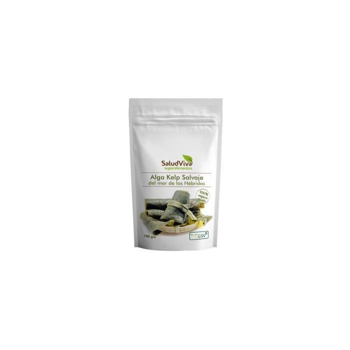 SALUD VIVA Alga Kelp Salvaje en Polvo 100g Bio Vegan, 100% Ecológica para Uso Alimentario