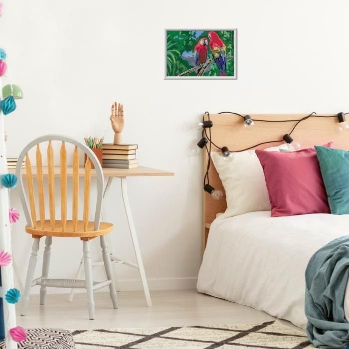 Ravensburger RAV00025854 CreArt Kids Kit de Pintura por Números Loros 31x21 cm para Niños +7 Años 3