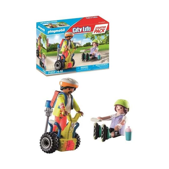 Pack rescate con balance racer playmobil city life starter 2