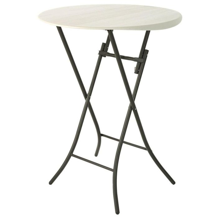 Mesa auxiliar Lifetime Crema 84 x 110 x 84 cm Acero Plástico 0 Mesa auxiliar Lifetime Crema 84 x 110 x 84 cm Acero Plástico 0