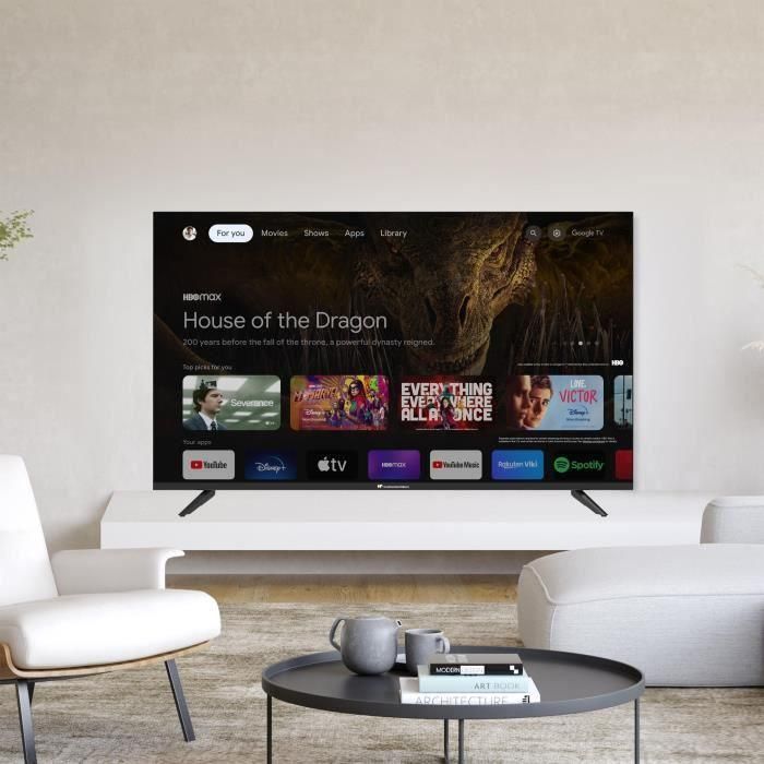 TV LED - CONTINENTAL EDISON - CELED43SGQLD24B6 - 43'' (109 cm) - QLED UHD 4K 3840x2160 - SMART GOOGLE - 4xHDMI - 2xUSB 4 TV LED - CONTINENTAL EDISON - CELED43SGQLD24B6 - 43'' (109 cm) - QLED UHD 4K 3840x2160 - SMART GOOGLE - 4xHDMI - 2xUSB 4