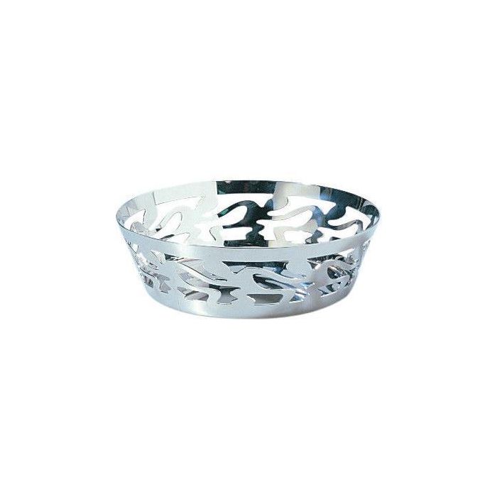 Alessi SG27 Cesto pequeño redondo de acero inoxidable 18/10 18cm, diseño Stefano Giovannoni, ideal para pan Alessi SG27 Cesto pequeño redondo de acero inoxidable 18/10 18cm, diseño Stefano Giovannoni, ideal para pan