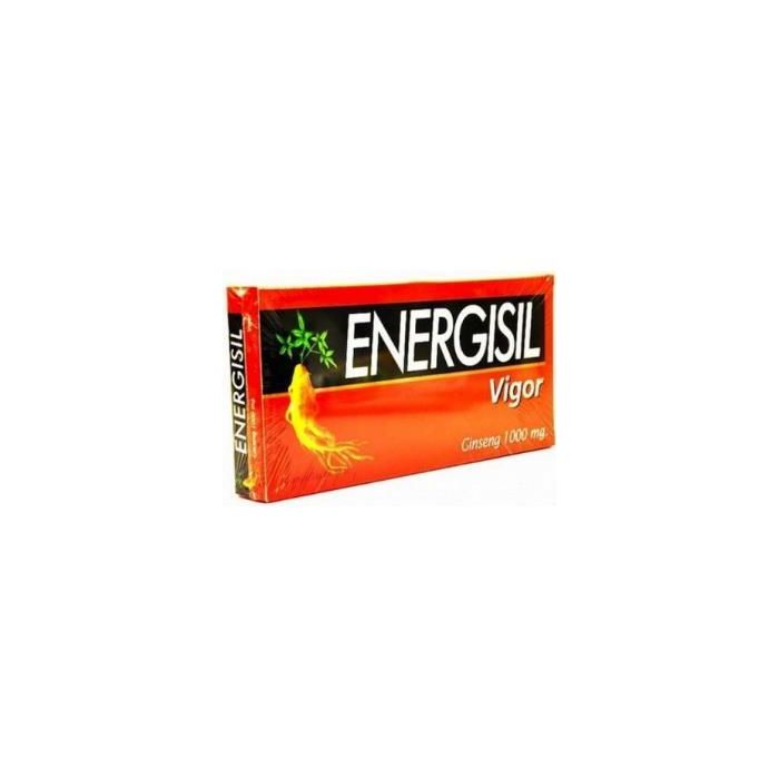 Energisil Vigor Ginseng Jalea Real con Vitaminas C y B para Disminuir Cansancio y Fatiga 30 Cápsulas