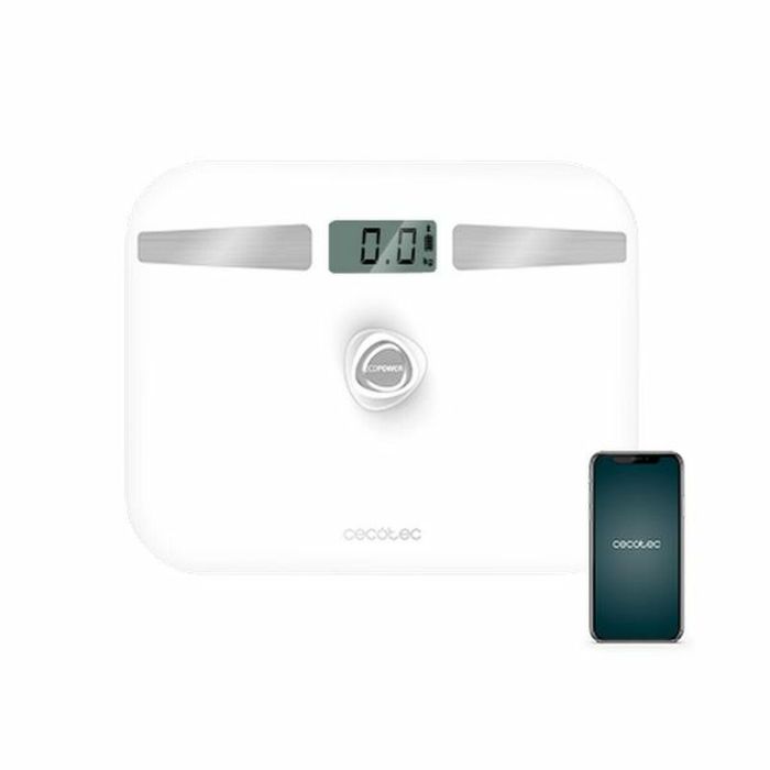 Báscula Digital de Baño Cecotec EcoPower 10200 Smart LCD Bluetooth 180 kg Blanco 180 kg