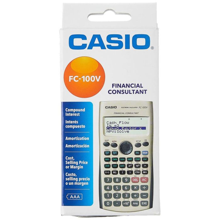 Calculadora Científica Casio FC-100V Negro Gris 2 Calculadora Científica Casio FC-100V Negro Gris 2