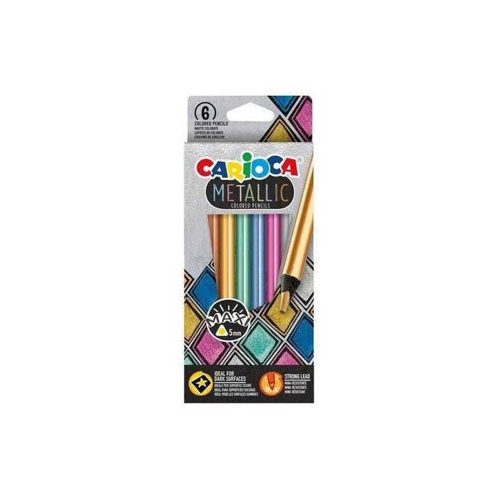 Lapices De Colores Carioca Metallic Caja De 6