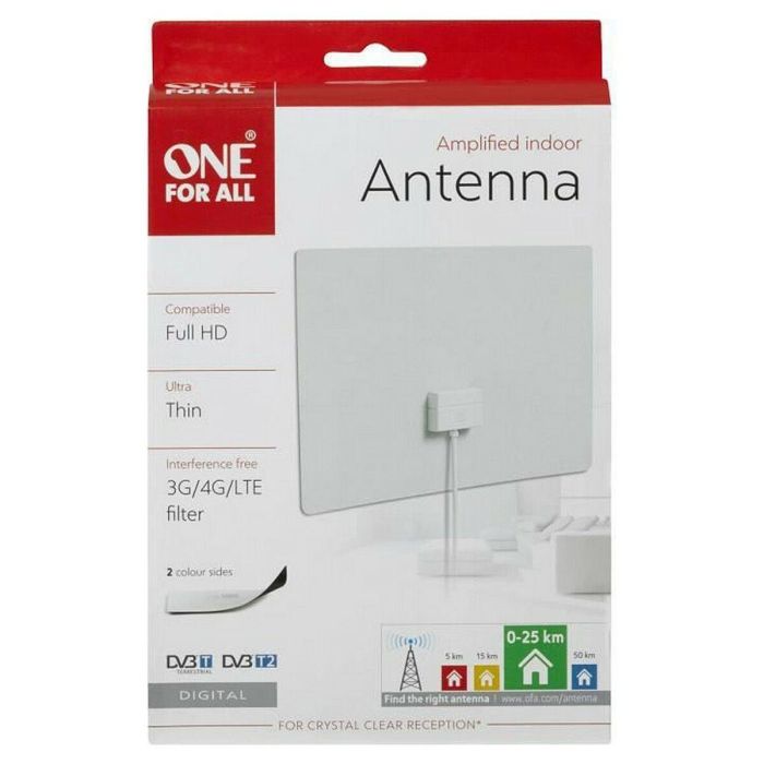 One For All SV9440 Antena Interior Ultra Plana para Colocar Detrás de la Pantalla o en la Pared Filtro 5G Full HD 1 One For All SV9440 Antena Interior Ultra Plana para Colocar Detrás de la Pantalla o en la Pared Filtro 5G Full HD 1