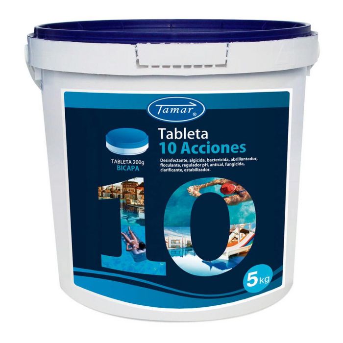 Tamar Cloro Tabletas 10 Acciones 5kg para Piscinas 0 Tamar Cloro Tabletas 10 Acciones 5kg para Piscinas 0
