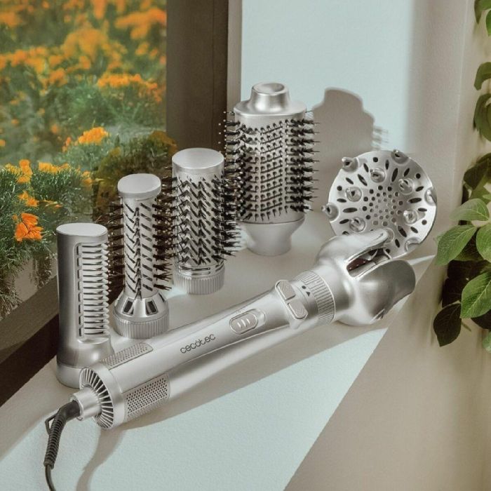 Cepillo Moldeador Cecotec CeramicCare 6in1 Gyro 1000 W Negro Gris Plástico 3