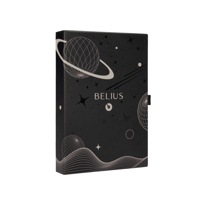 Belius Roller y Funda Similpiel Space B Gris Tinta Azul 0,7 mm Diseño Minimalista Caja Regalo 2