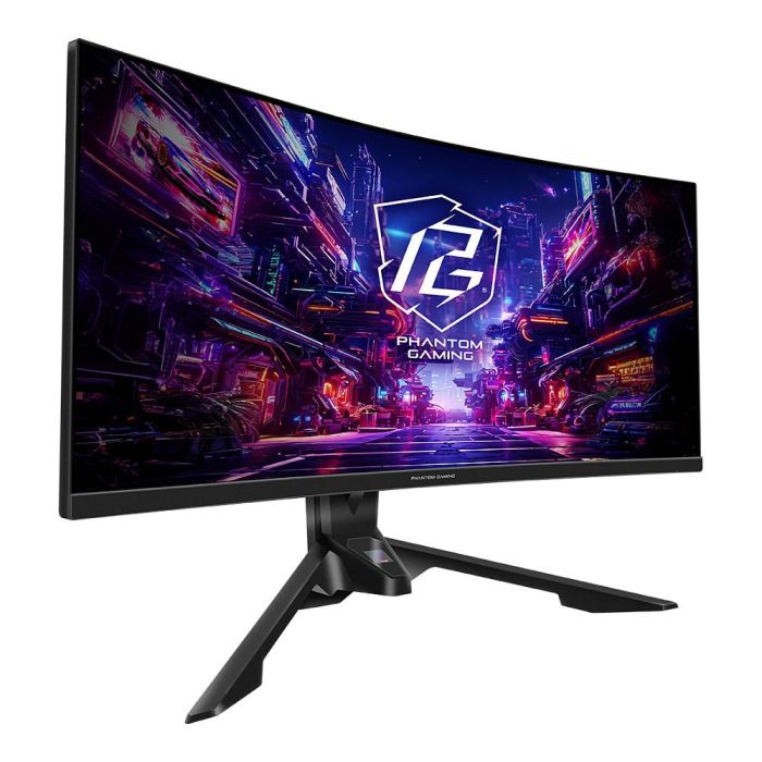 ASRock PG34QRT2B Monitor Gaming 34" WQHD 3440x1440 21:9 Curvo 180Hz VA Negro