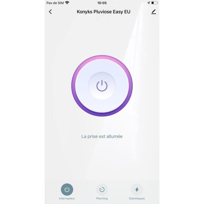 Toma exterior Wi-Fi + Bluetooth, IP 55, contador de consumo compatible con Alexa y Google Home, 16A - Konyks Pluviose Easy EU 3