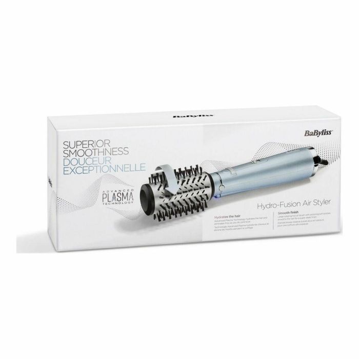 BaByliss AS773E Cepillo de Aire Caliente Hydro-Fusion Aguamarina, Negro, Metálico 700W 8