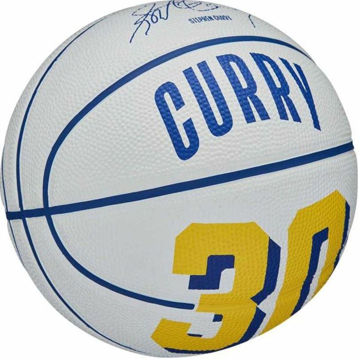 Balón de Baloncesto Wilson Player Icon Mini Curry Blanco (Talla 3) 3