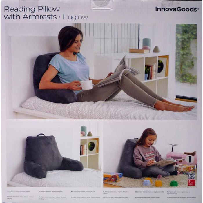 Almohada de Lectura con Apoyabrazos Huglow InnovaGoods 13