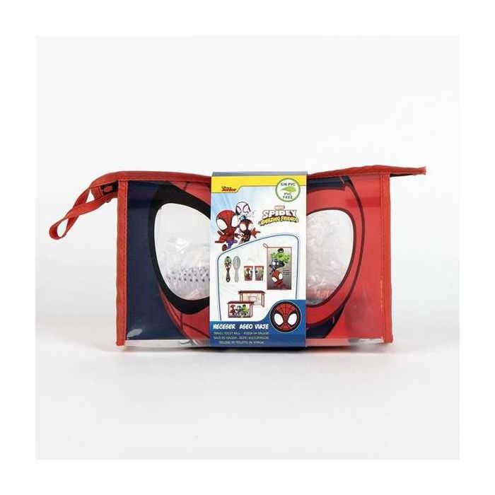 Cerdá Neceser de Aseo para Viaje Spidey Rojo Infantil 23x15x8 cm +3 años