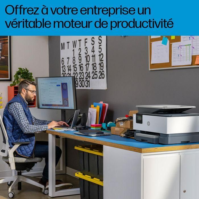 HP Impresora Multifunción OfficeJet Pro 9120b a Color - Escanear, Copiar, Fax - Para Oficinas Distribuidas y Fuerza Laboral Híbrida