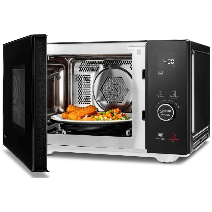 Medion MD12041 Microondas 25L Negro - Horno 4 en 1 con Función Grill y Convección