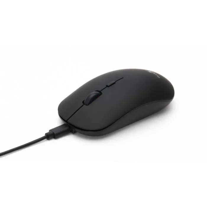 Bluestork Ratón Inalámbrico M-WL-OFF100-BLACK 2,4g + Bluetooth Recargable Compatible con Mac y Windows 2