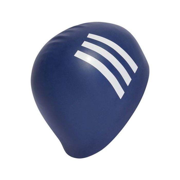 Gorro de Natación Adidas 3 Bandas Azul Silicona 3