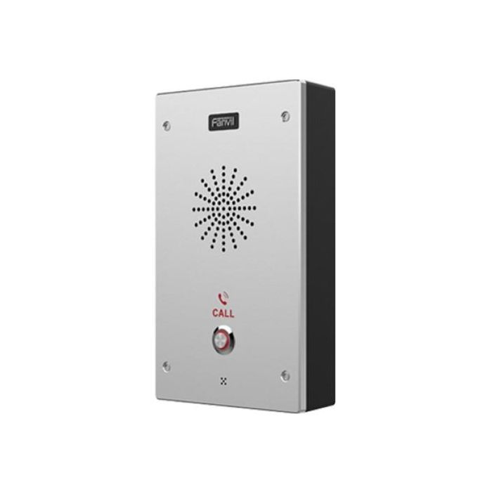 Fanvil I16S Videoportero IP PoE para Pared de Acero Inoxidable - Conectable IP con Altavoz y Protección IP65