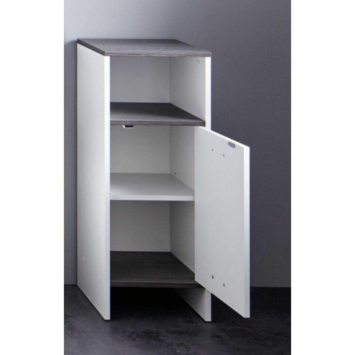 Trendteam smart living AUC4251014192977 Armario con Espejo, Gran Almacenamiento, Blanco/Plata Ahumado, 32x82x99 cm 2 Trendteam smart living AUC4251014192977 Armario con Espejo, Gran Almacenamiento, Blanco/Plata Ahumado, 32x82x99 cm 2