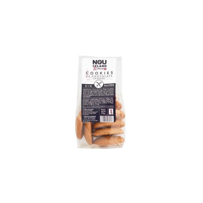 NOUCELAND Cookies Chocolate Negro 100g Sin Gluten
