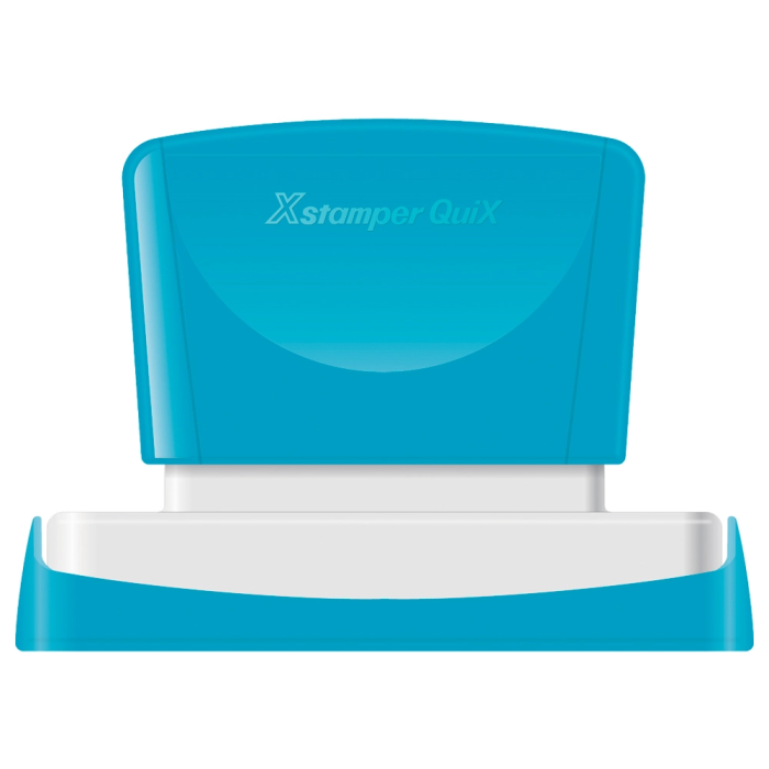 X'stamper Sello Quix Personalizable Color Azul Medidas 22x69 mm Q-18 1 X'stamper Sello Quix Personalizable Color Azul Medidas 22x69 mm Q-18 1