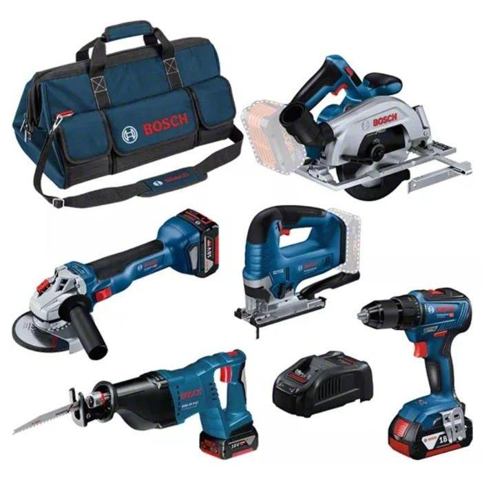 KIT 5 Herramientas BOSCH GSR/GWS/GKS/GSA/GST + 3 baterías de iones de litio de 18 V y 4,0 Ah - 0615990N39 KIT 5 Herramientas BOSCH GSR/GWS/GKS/GSA/GST + 3 baterías de iones de litio de 18 V y 4,0 Ah - 0615990N39