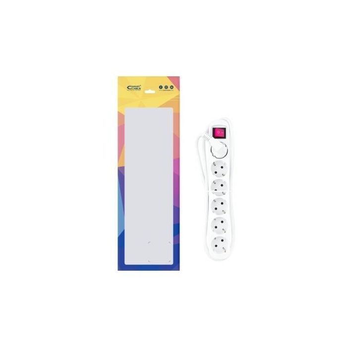 Nanocable 10.37.0006 Regleta de Enchufes 6 Tomas de Corriente con Interruptor, Protección Infantil, Cable 1.4m, Blanca, 3.680W 3 Nanocable 10.37.0006 Regleta de Enchufes 6 Tomas de Corriente con Interruptor, Protección Infantil, Cable 1.4m, Blanca, 3.680W 3