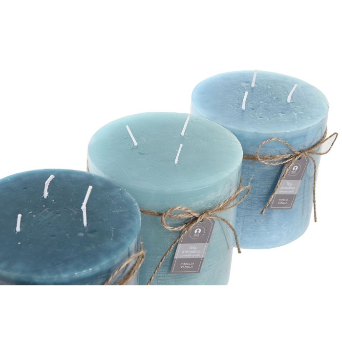 DKD Home Decor Vela de Cera Básicos Surtidas en Turquesa, Azul y Verde 12x12x12 cm Pack 3 Unidades 90 Horas 1180g 1 DKD Home Decor Vela de Cera Básicos Surtidas en Turquesa, Azul y Verde 12x12x12 cm Pack 3 Unidades 90 Horas 1180g 1