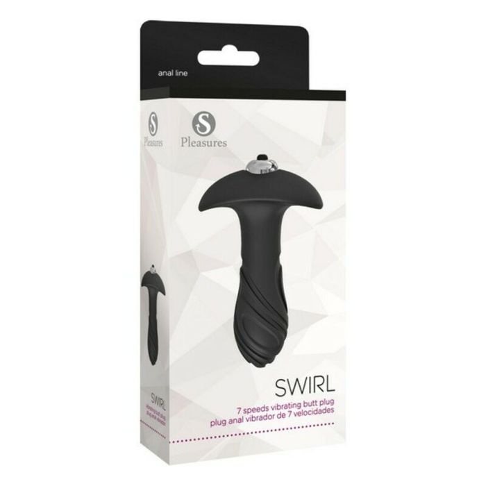 Plug Anal S Pleasures Swirl Negro Negro/Plateado 1 Plug Anal S Pleasures Swirl Negro Negro/Plateado 1
