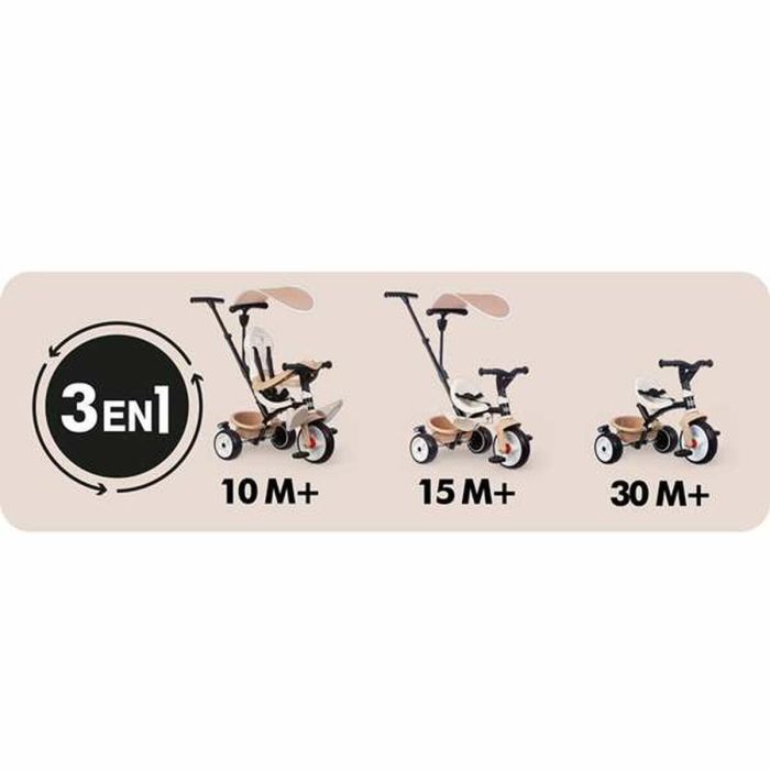 SMOBY - Triciclo para bebés - Triciclo para bebés beige 6 SMOBY - Triciclo para bebés - Triciclo para bebés beige 6